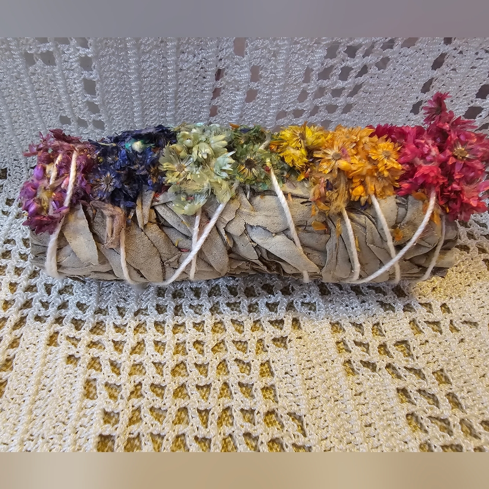 Charka Flower White Sage Smudge